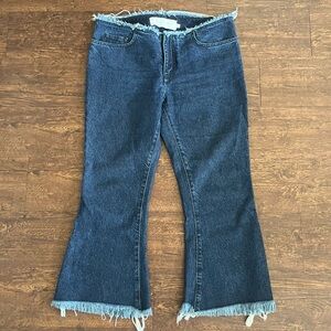 Marques’ Almeida Woman Flare Waistless Jeans Sz 10 NWOT